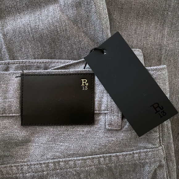 NEW R13 Lemmy Slim Jean Stonewash Grey 30 - Picture 13 of 17